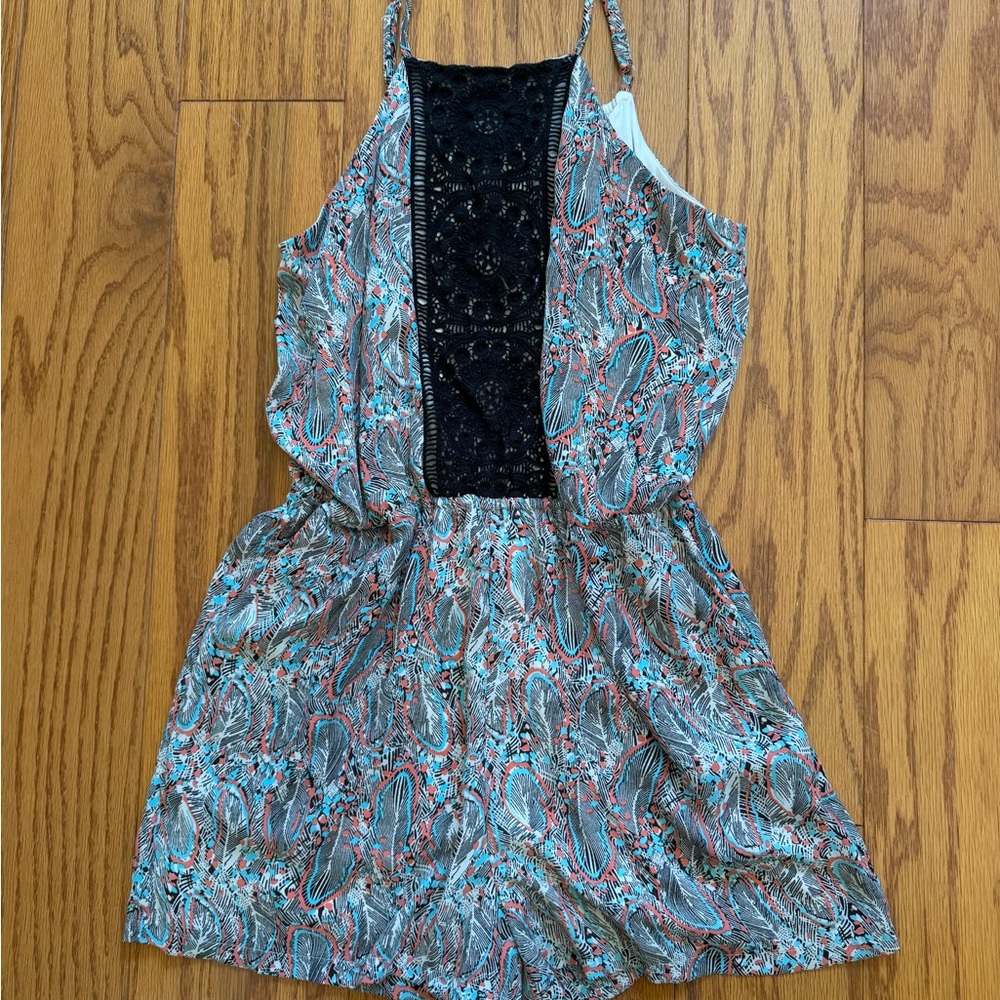Daniel Rainn Multicolor Paisley Romper Small S